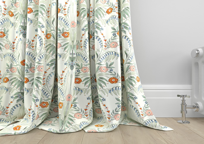 Cotswold Faux Silk, Persimmon - Made to Measure Curtain - Image 6